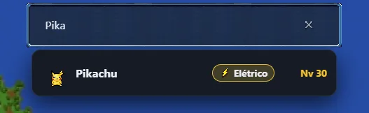 Busca de Pokémon pelo nome