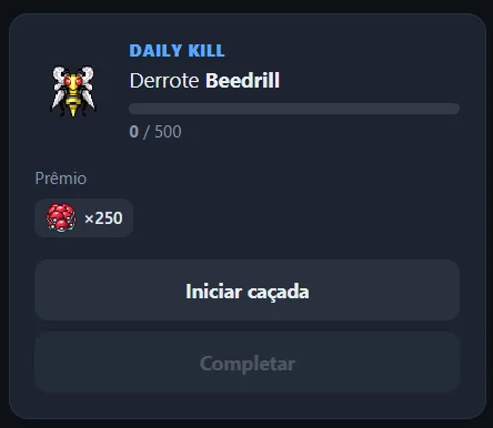 Missão diária de derrotar